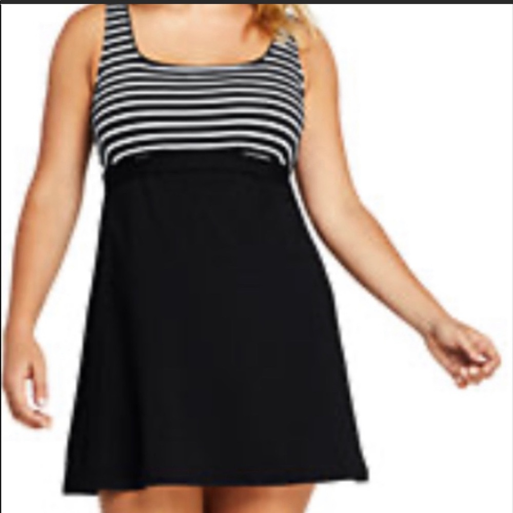 Lands End Swim dress with underwire